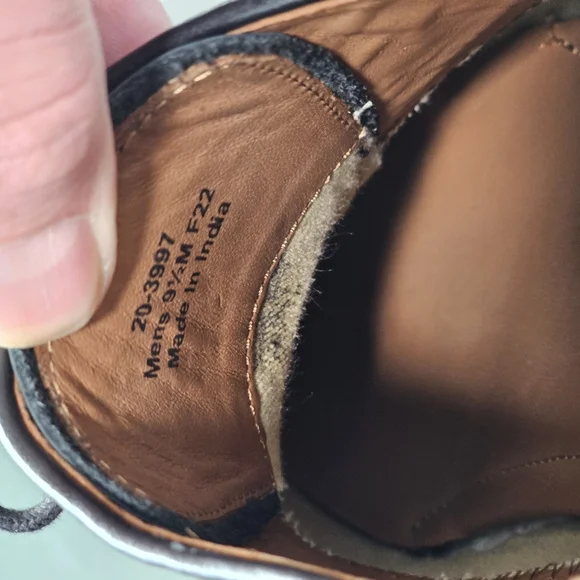 Johnston & Murphy Men’s 9.5M Black Leather Oxford Dress Shoes Classic Preppy - Picture 7 of 8